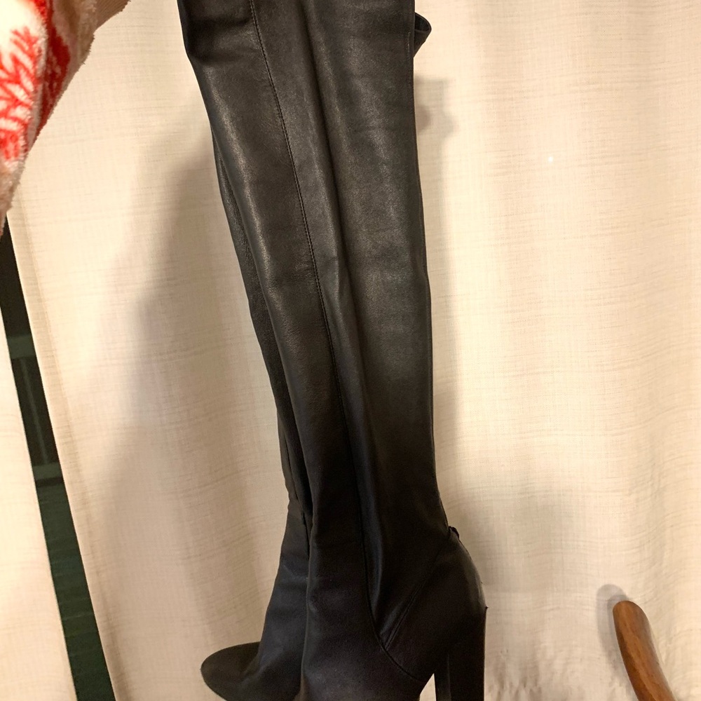 ALDO Black Over-the-Knee Block Heel Boots